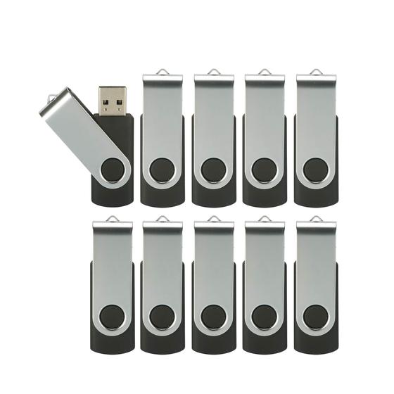 Imagem de Pen Drive USB Alihelan - Pacote com 10 Unidades de 4GB - USB 2.0 - Preto