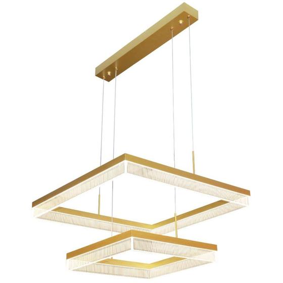 Imagem de Pendente 40x60cm 80w 3k Aluminio Dourado Bivolt Sindora