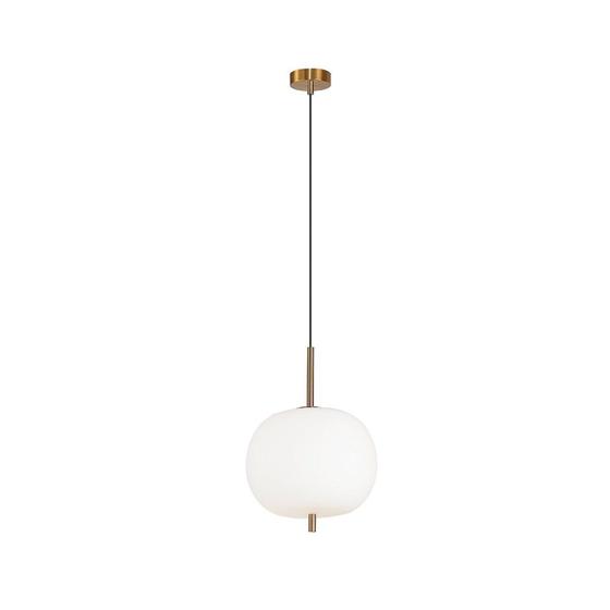 Pendente 42x30cm Tres HC016G Bella Iluminação Dourado/Branco Menor preço em Pendente 42x30cm Tres HC016G Bella Iluminação Dourado/Branco