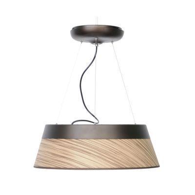 Pendente Aço Madeira Laminado LED 43W Menor preço em Pendente Aço Madeira Laminado LED 43W