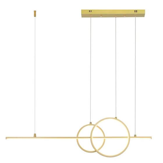 Imagem de Pendente anima dourado (c)91cm (l)4cm (a)30cm 1xled 32w 3000k 1600lm ip20 - ka006g