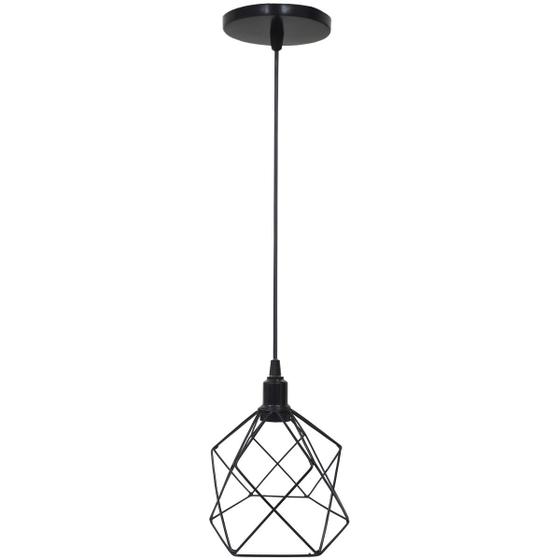 Imagem de Pendente Aramado Cálice Luminária Lustre Luxo Teto Retrô Vintage Balcão Agp Ilumini Industrial