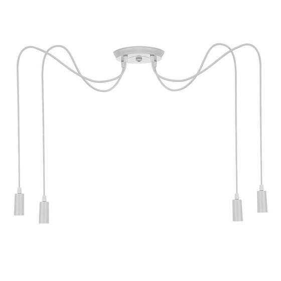 Imagem de Pendente Aranha Com 4 E 6 Soquetes Com Desviador Plástico Termoplástico Luminária E-27