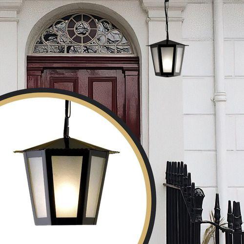 Pendente Área Externa De Aço Fosfatizado Preto Ideal Pendente