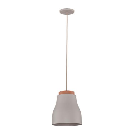 Imagem de Pendente Aruá 22cm Areia Dunas 1XE27 - Newline - PD02015ADADAD