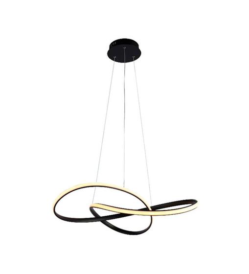 Imagem de Pendente Atom Preto 63cm Led 36W 3000K Bivolt HM019B Bella