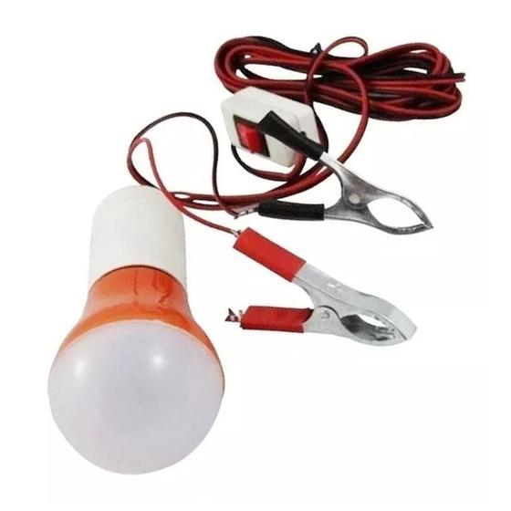 Imagem de Pendente automotivo lampada led 12v garra jacaré luminária emergência