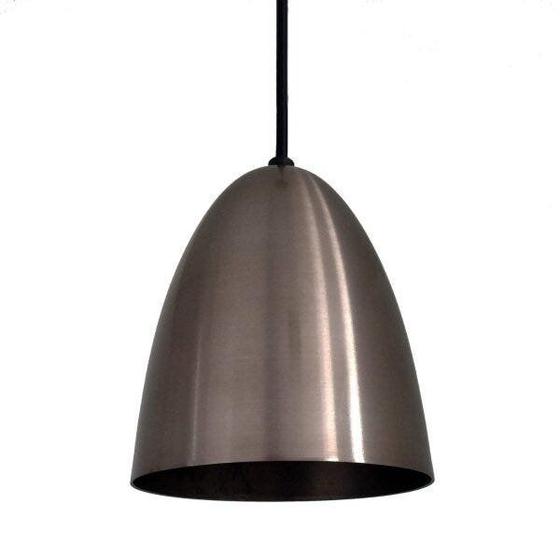 Pendente Bala Oval em Alumínio 13cm Volare Menor preço em Pendente Bala Oval em Alumínio 13cm Volare