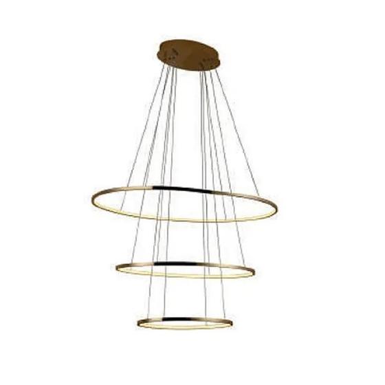 Imagem de Pendente birdie oval gold (d)60 + 80 + 100cm  3x45w 3000k  led