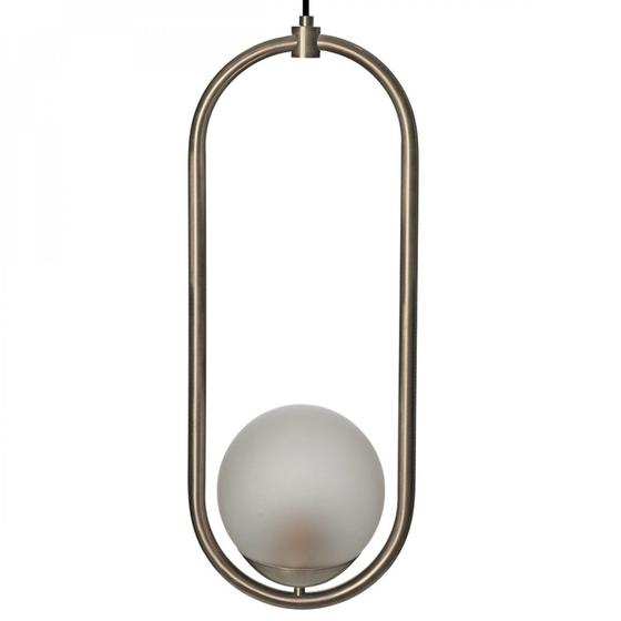 Imagem de Pendente Bivolt Oval 28x52,5cm 1 Lâmpada Infinity Lux