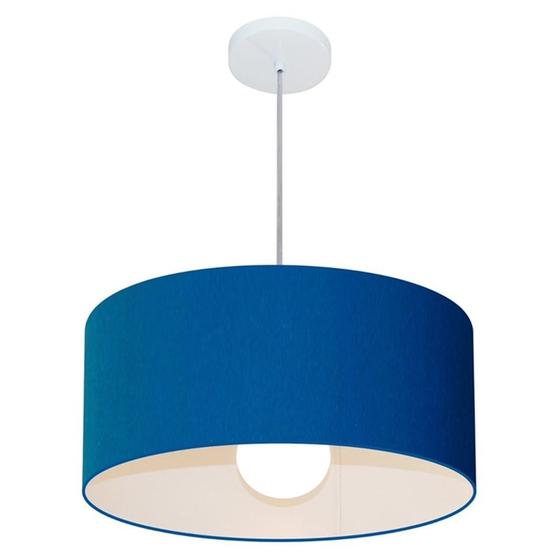 Imagem de Pendente Cilíndrico Azul Marinho MJ-4052 Para Mesa de Jantar e Estar