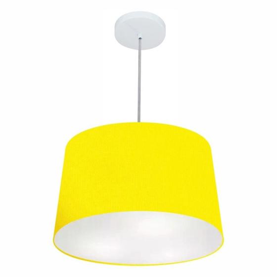 Imagem de Pendente Cone Amarelo MJ-4156 Para Mesa de Jantar e Estar