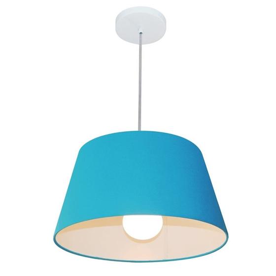 Imagem de Pendente Cone Azul Turquesa MJ-4039 Para Mesa de Jantar e Estar