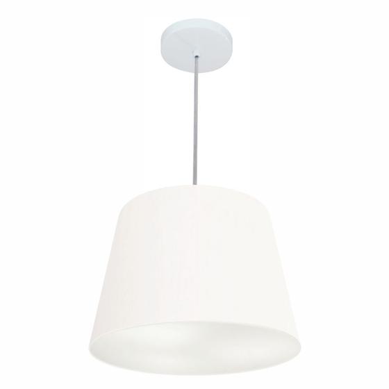 Imagem de Pendente Cone Branco MJ-4246 Para Mesa de Jantar e Estar