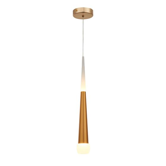 Imagem de Pendente Cone Dourado 45cm Led 5W 3000K Bivolt