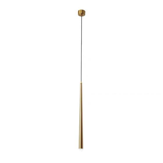 Imagem de Pendente Cone Metal Dourado com Acrílico 50cm Led 3W 3200K Bivolt