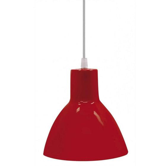 Imagem de Pendente Cônico Para 1 Lâmpada Td622/1 Taschibra Vermelho