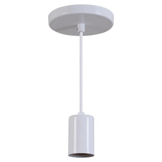 Imagem de Pendente Copinho Luminária Lustre Branco Brilhante