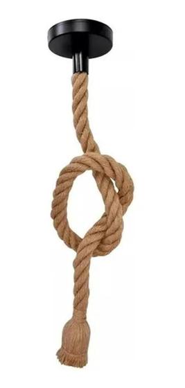Imagem de Pendente Corda Luminária Retro Rústico 1,5M Favorito
