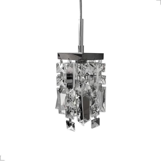 Imagem de Pendente Cristal Inox Cromado  Soquete G9  40W