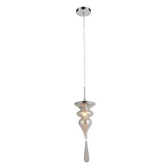 Pendente de Vidro Organika 26cmx15cm Bella Iluminação Menor preço em Pendente de Vidro Organika 26cmx15cm Bella Iluminação