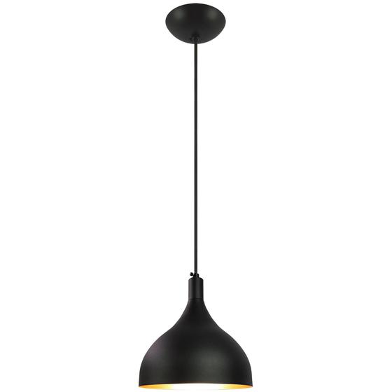 Imagem de Pendente Decor Luminária King Alumínio Preto/Cobre