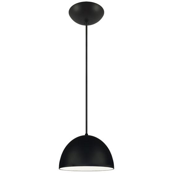 Imagem de Pendente Decor Luminária Mexicano Alumínio Preto/Preto P