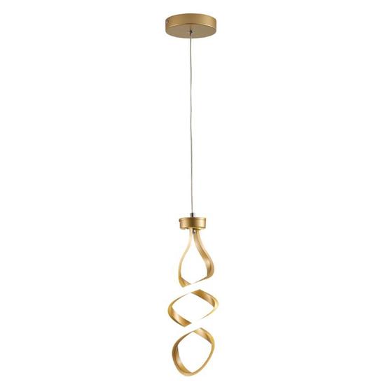 Imagem de Pendente Espiral Dourado 37cm Led 20W 3000K Bivolt