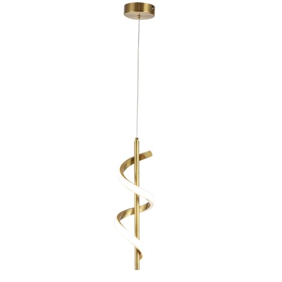 Imagem de Pendente Espiral Dourado 40cm Led 12W 3000K Bivolt 14543-PL