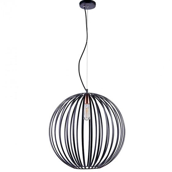 Imagem de Pendente globe 1xe27 preto casual light