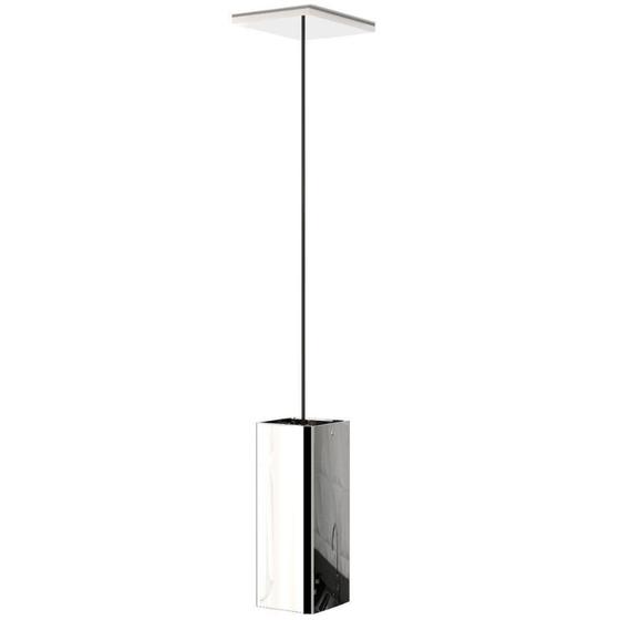 Imagem de Pendente Industrial Inox Quadrado Moderno Luminária Elg