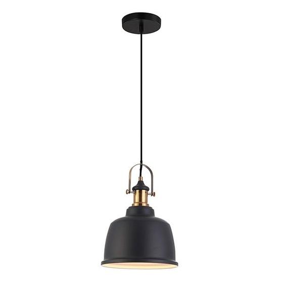 Imagem de Pendente Industrial Vintage Vidro Preto Soho