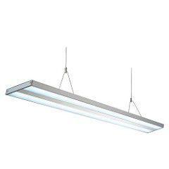 Imagem de Pendente kalha prata fosco 127v 2t5 28w 4000k 120x14cm bella sn015a