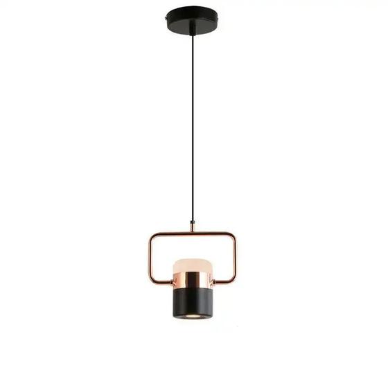 Imagem de Pendente Led Preto Fosco e Rose Gold 3000K Bivolt