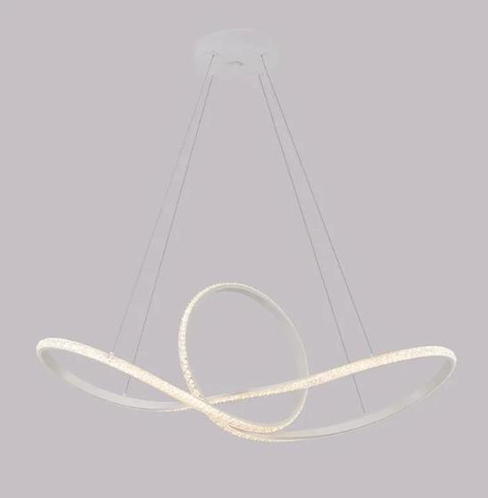 Imagem de Pendente Led Wari Cristal 49w 3000k Branco 2327 - Nordecor