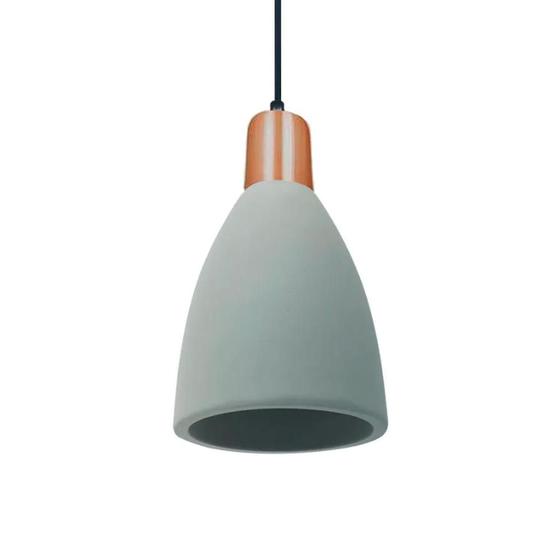 Pendente Luminária Egito Premium Concreto/Cobre 22X13cm Nobre NOBRE