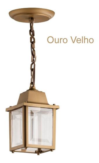 Imagem de Pendente Luminária Lustre Clássico Retro Vint Ouro Velho 335