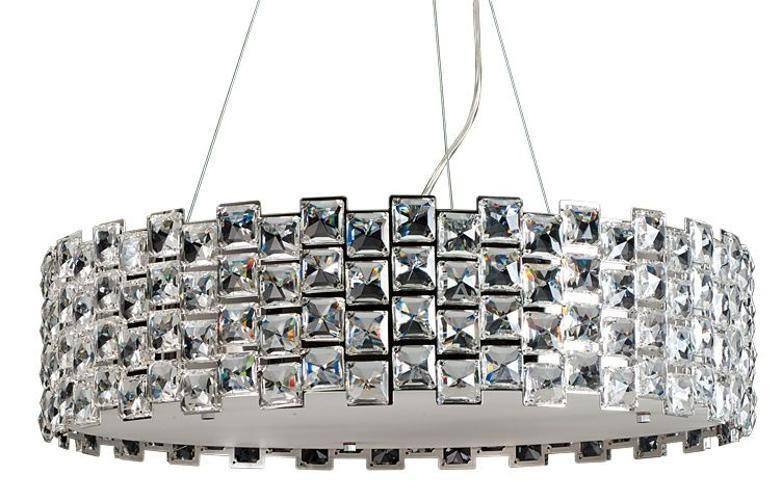 Imagem de Pendente Lustre Atlanta De Cristal Para Led 60Cm