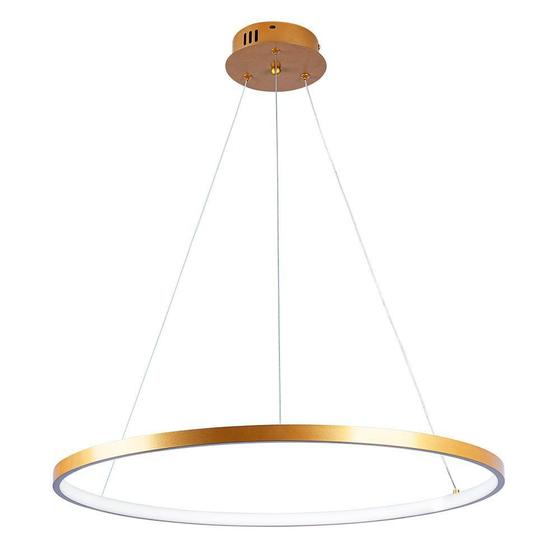 Imagem de Pendente Lustre Led Moderno 1 Aro Arco Anel Atenas 60Cm 29W