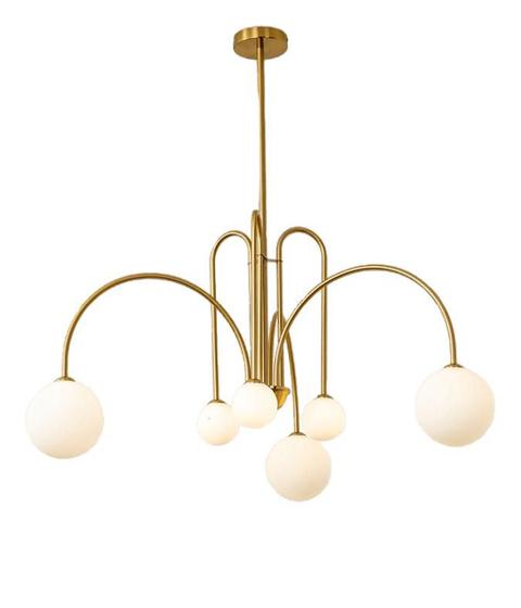 Pendente/Lustre Napoli Metal Ouro Com Vidro Leitoso Fosco 6 Braços 6 Lâmpadas G9 Tupiara Menor preço em Pendente/Lustre Napoli Metal Ouro Com Vidro Leitoso Fosco 6 Braços 6 Lâmpadas G9 Tupiara