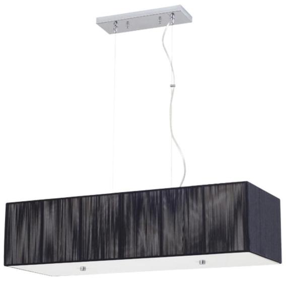 Imagem de Pendente Lustre Silk Prata Para Led 80 Cm