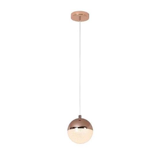 Pendente Media Luna Cobre Led 6W 3000K Bivolt HM003E Bella Menor preço em Pendente Media Luna Cobre Led 6W 3000K Bivolt HM003E Bella
