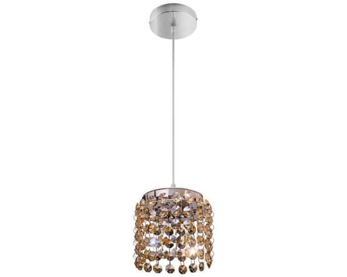 Imagem de Pendente Milano Cristal 1 Lâmpada Redondo Llum Bronzearte