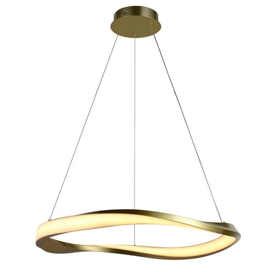 Imagem de Pendente Mobius Dourado 60cm 24w Led - Mob1pd01dr060 - Bella