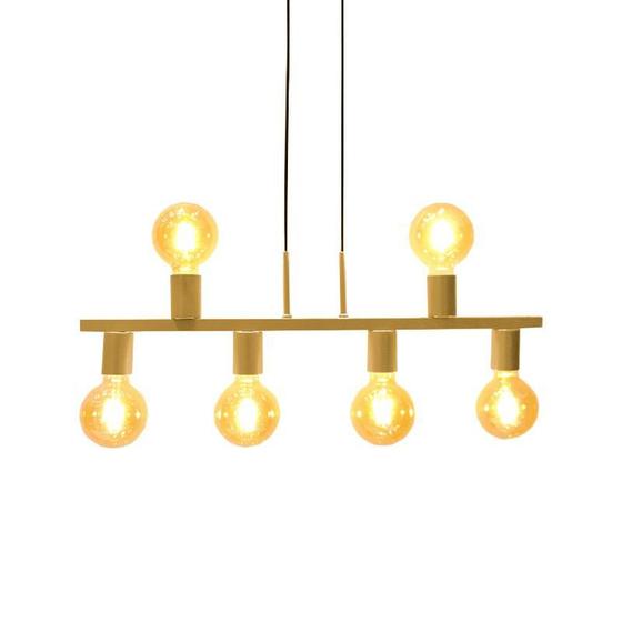 Imagem de Pendente New Bar Dourado 66cm E27 Bivolt para Salas e Quartos - HTPDT51536DO