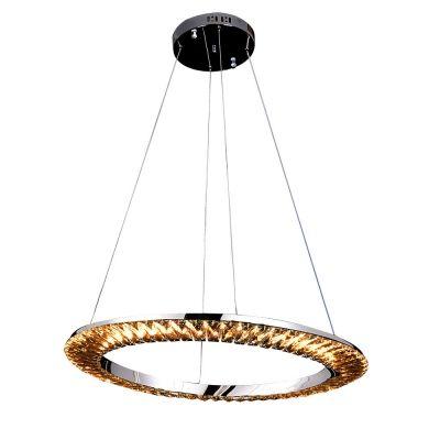 Imagem de PENDENTE ORBIT CROMADO E TRANSPARENTE ø62X3,5CM 1XLED 30W BIVOLT BELLA ID009C