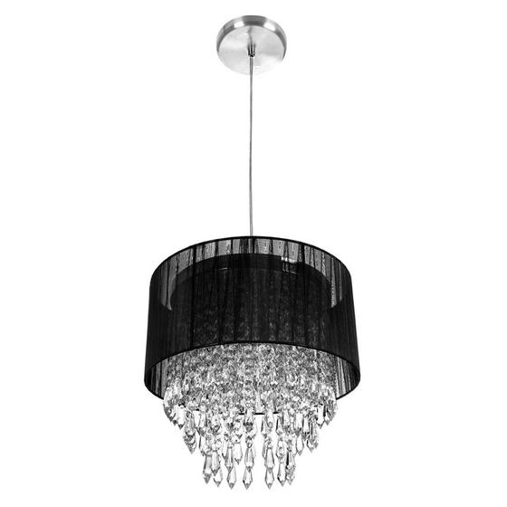 Pendente Organza e Cristal Acrílico Manucrilic Preto é ruim? Pendente Organza e Cristal Acrílico Manucrilic Preto é boa?