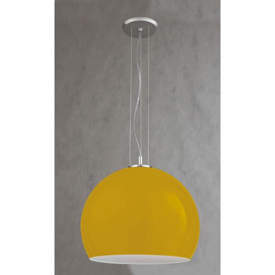 Pendente Redondo Cúpula em Vidro Amarelo Tam:3x27 p/ 1 Lâmp E27 3116 Pantoja Menor preço em Pendente Redondo Cúpula em Vidro Amarelo Tam:3x27 p/ 1 Lâmp E27 3116 Pantoja