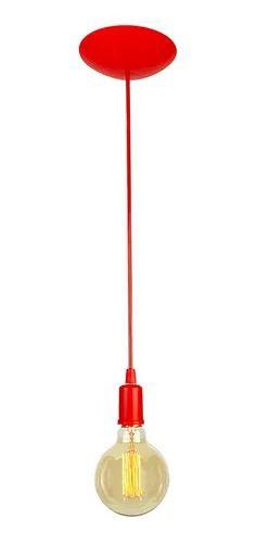 Imagem de PENDENTE SOFT SIMPLES SOQUETE E-27 - Vermelho