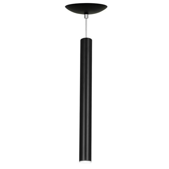 Imagem de Pendente Tubo Cilindro Preto 50Cm + Led 6k